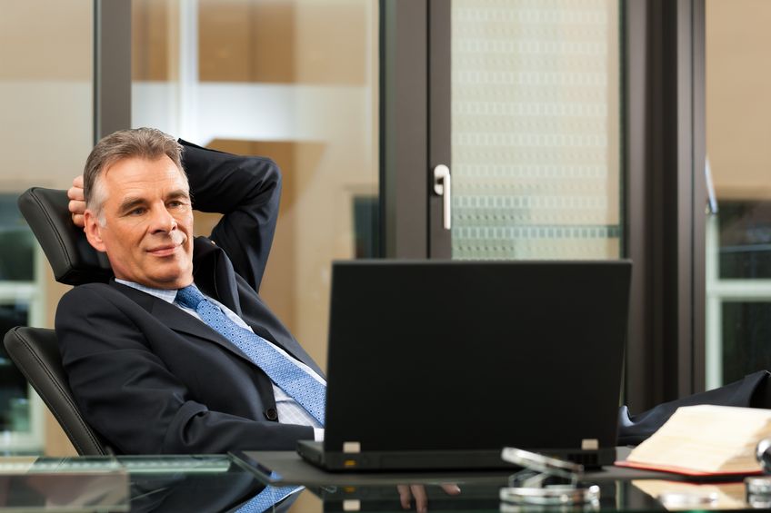 11529235 – business – mature boss contemplating in his office