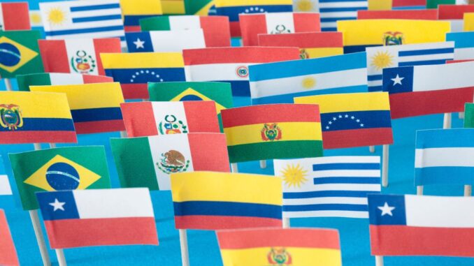 latino american flags