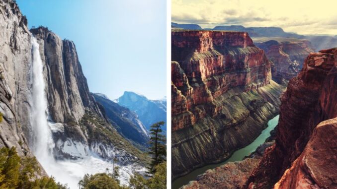 Parque Nacional del Gran Cañón and Parque Nacional Yosemite